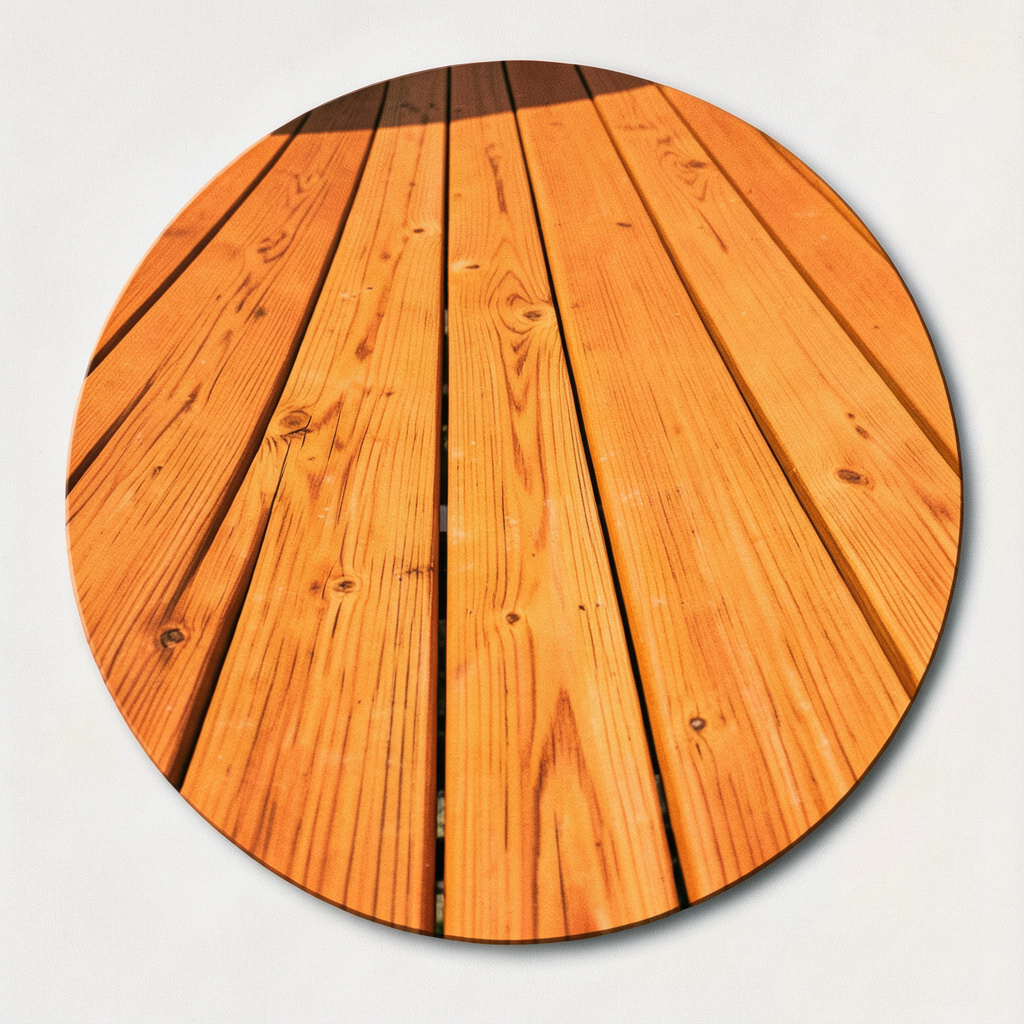 Stylized icon of a wooden deck board, representing WPC decking and outdoor flooring.